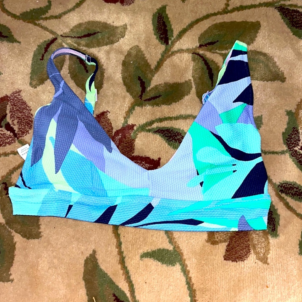 Aerie colorful printed bikini top